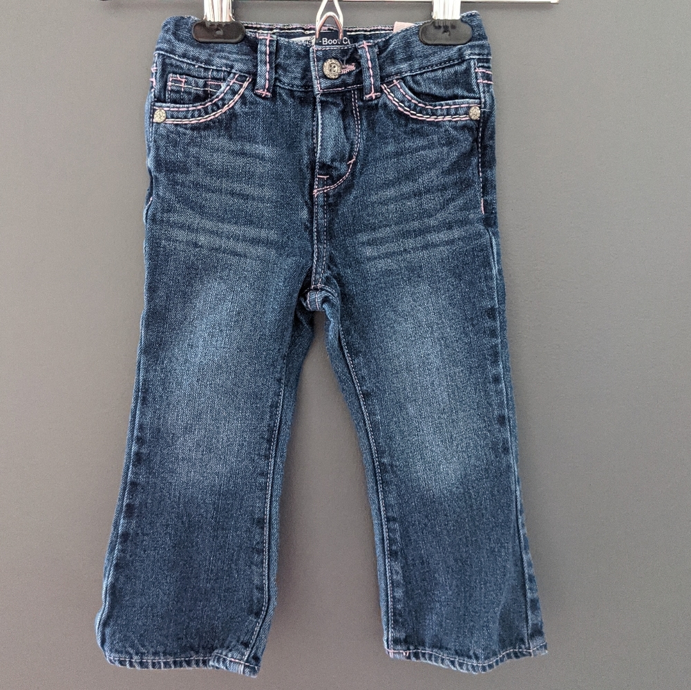 Levi's boot cut denim jeans adjustable waist